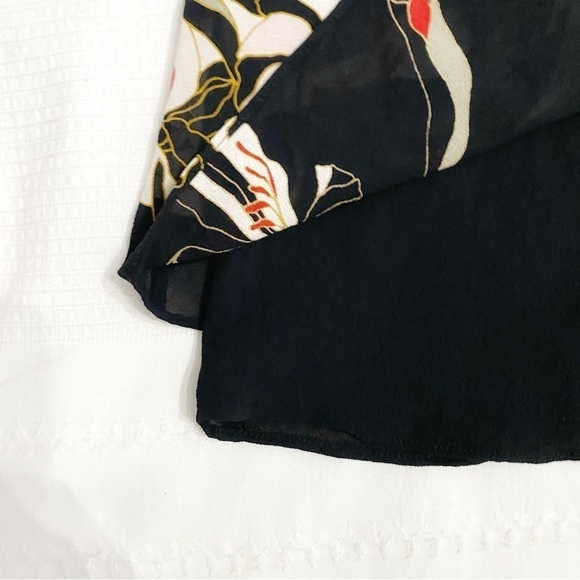 𝅺ARITZIA LITTLE MOON STELLERA BLACK ASIAN PRINT SLEEVELESS MINI DRESS - Picture 13 of 13